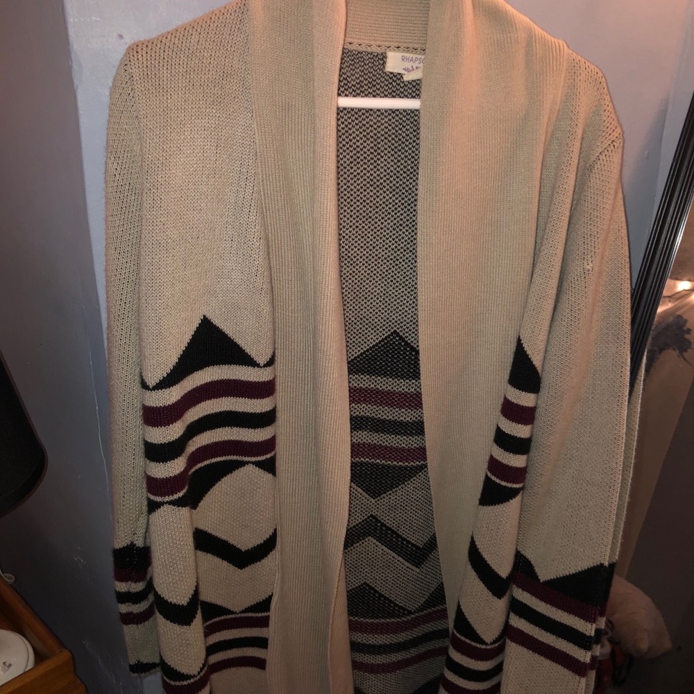 aztec styled cardigan